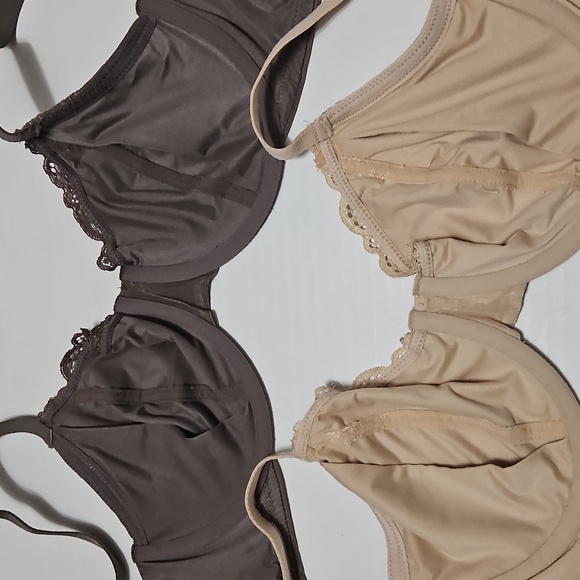Simply Vera Vera Wang Lace Underwire Bras - 2 Brown and Cream 38C - Picture 6 of 8